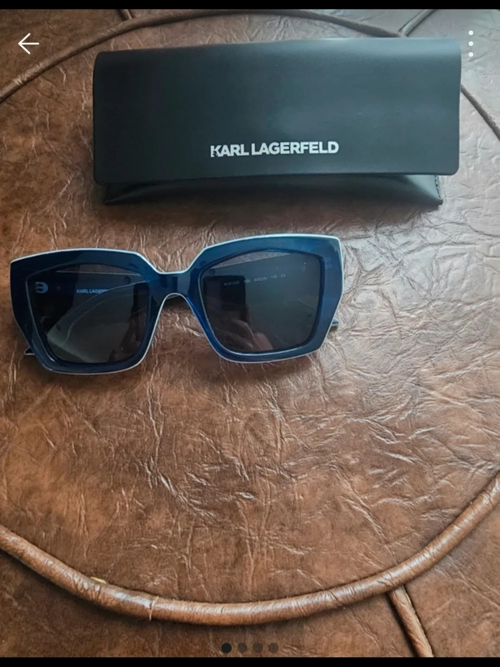 Karl Lagerfeld Women's Navy Blue Square Sunglasses